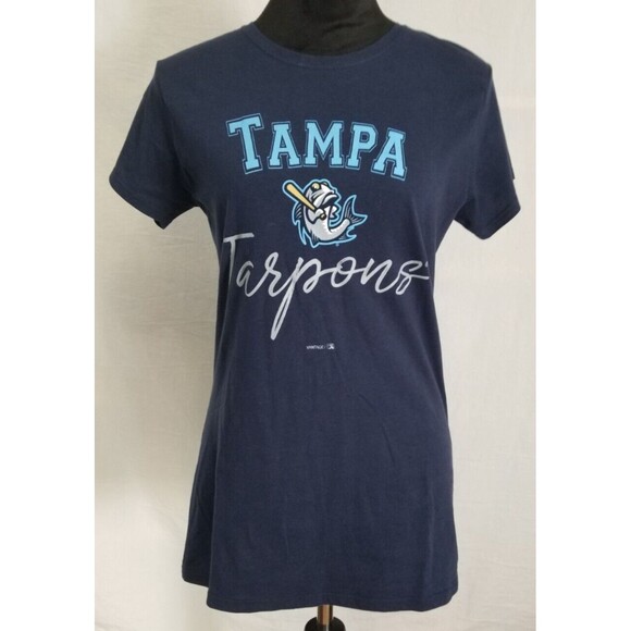 Gildan Softstyle Tampa Tarpons Womens Ladies T-Shirt Large Yankees Minor League - Picture 2 of 12